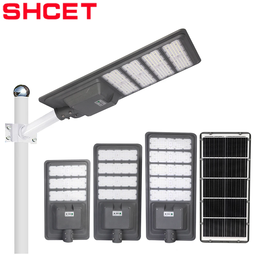 Небольшой минимальный заказ встроенный все в одном светодиодный уличный фонарь на солнечной батарее 100 Вт 200 300 400 водонепроницаемые светильники с полюсом по цене проекта