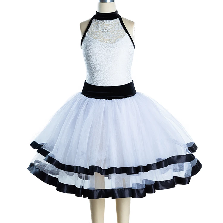 New Design Exotic Carnival Stage Performance dress Sleeveless Training for Girls Dancewear