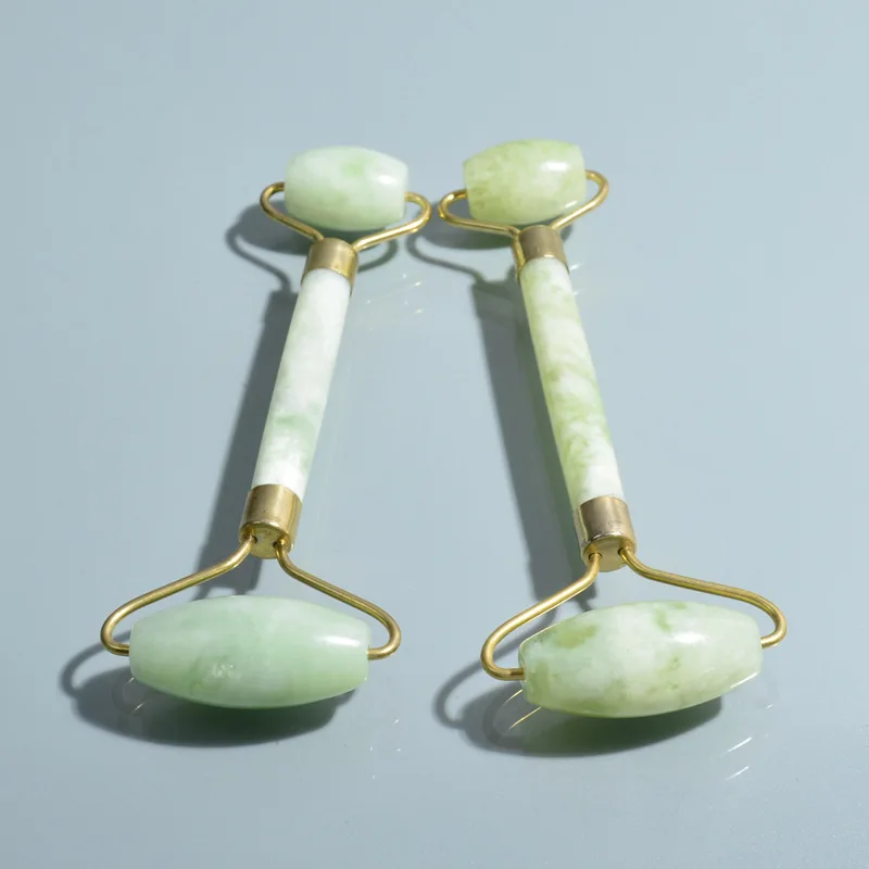 Beauty Anti Aging 100% Natural Stone Facial Skin Massage Green Quartz Jade