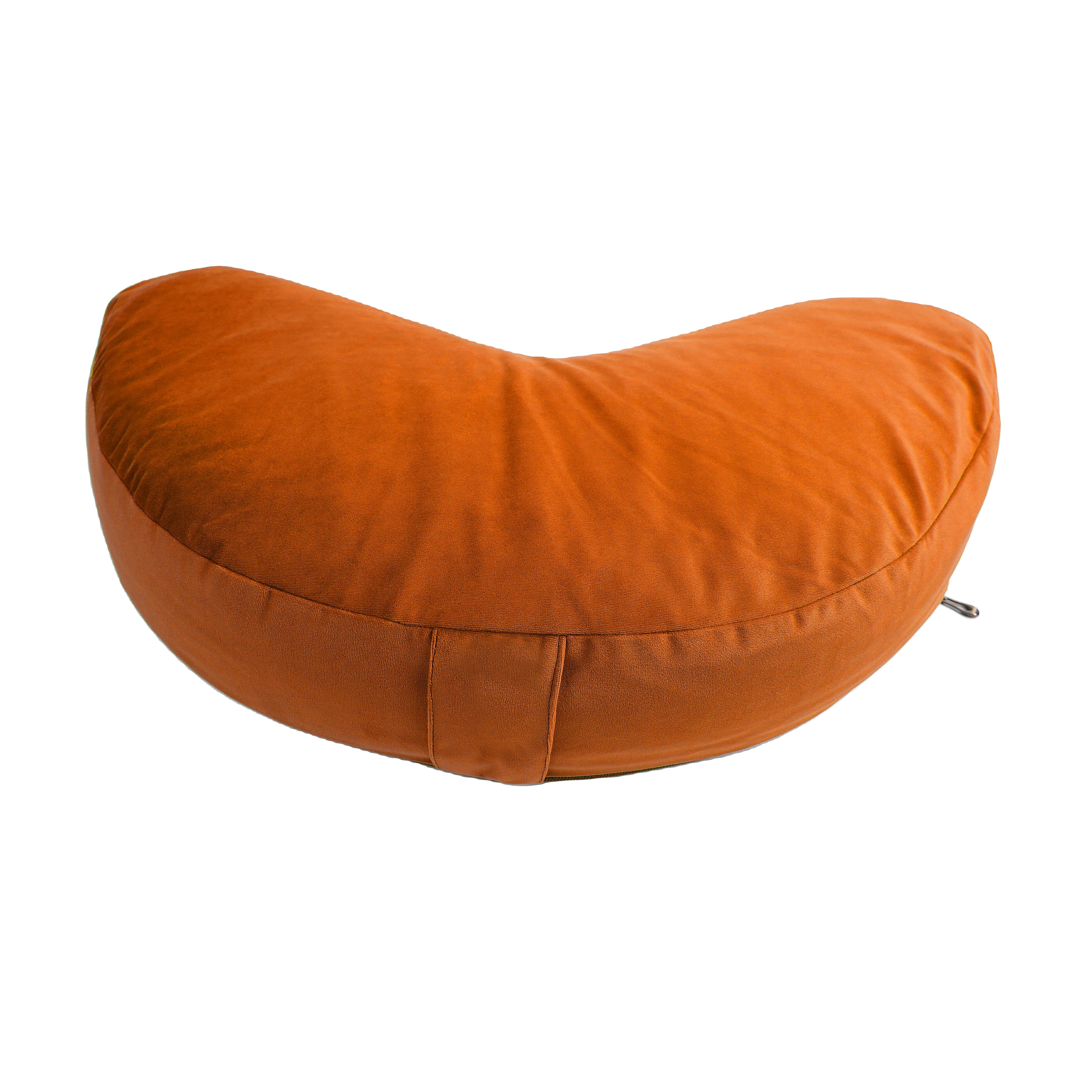 Hot Sale Velvet Custom Zafu Crescent Yoga Cushion Buckwheat Meditation Pillow Washable Removable Cotton Adults