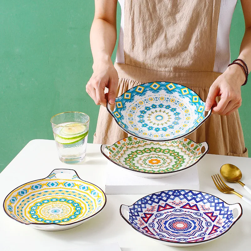 vaisselle en ceramique de qualite alimentaire restaurant complete birthday plates &Baking sheet dishes Sold by ton