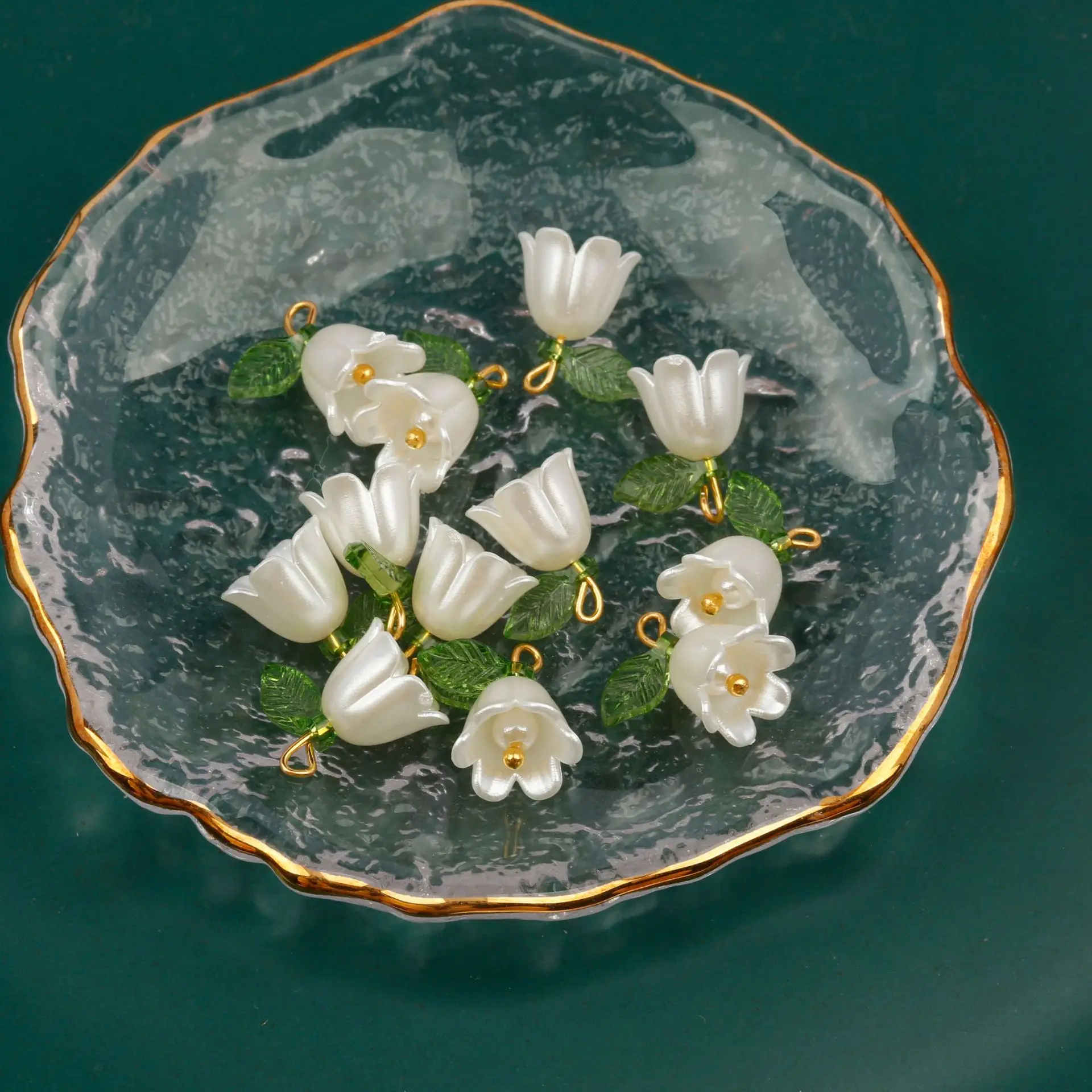 3D Lily Of The Valley Flower Resin Charms Multicolor Pendants DIY Making Earrings Necklace Women Jewelry Gifts