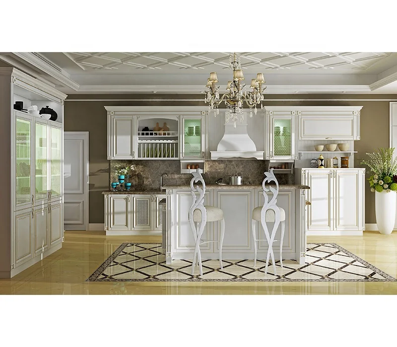 Modern luxury Apartment Modular Furniture Cupboard Kitchen Cabinets For Home