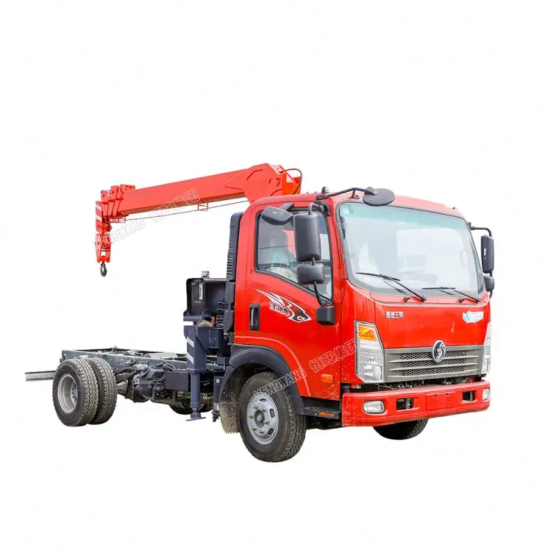 Factory price flatbed cargo truck dump truck beds with crane for sale