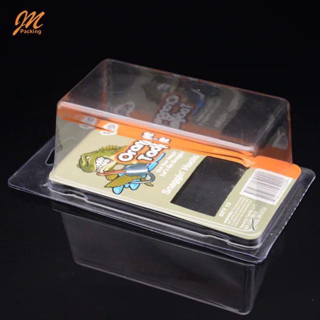 Food Grade Plastic Clamshell Inner Blister Pack Packaging Clear Clam Shell Bubble Blister Packaging Trays PET Box