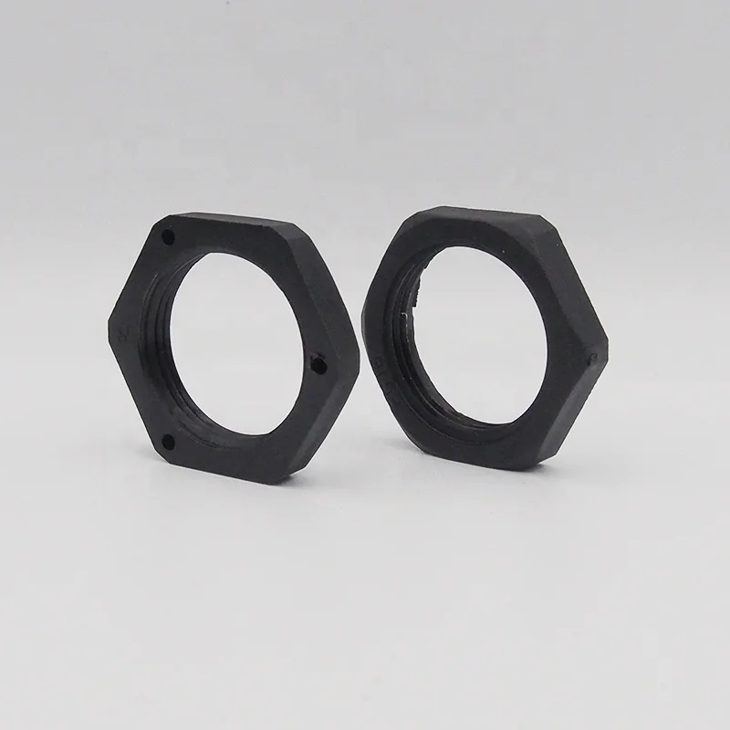 Factory Hexagonal fastener Flange Series Nylon plastic Lock Nut