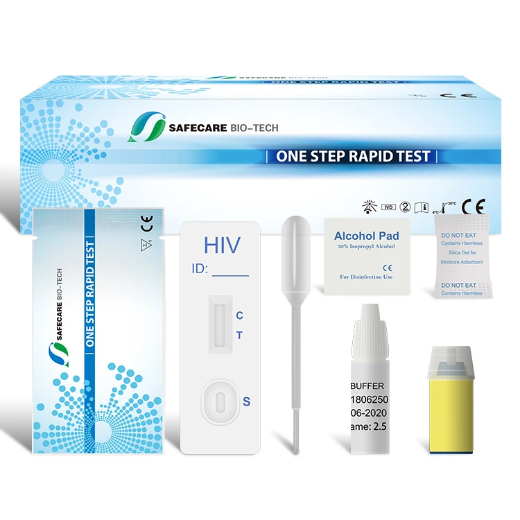 One Step Hiv Blood Test Determine 1/2 Hiv Rapid Test Kit/Cassette For Home Use