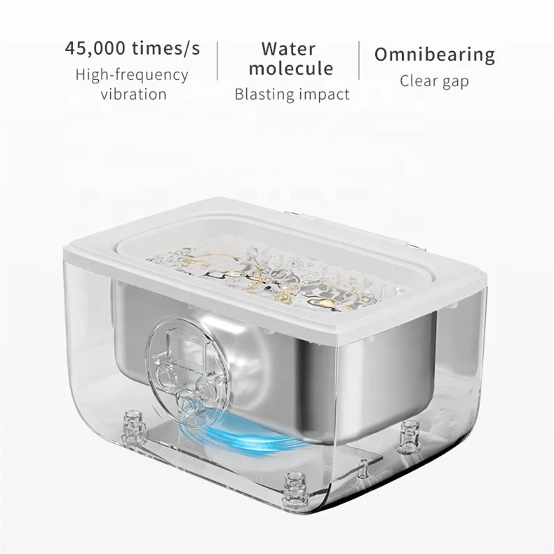 Portable Ultrasonic Cleaning Jewelry Eyeglass New Professional Cleaner Machine for