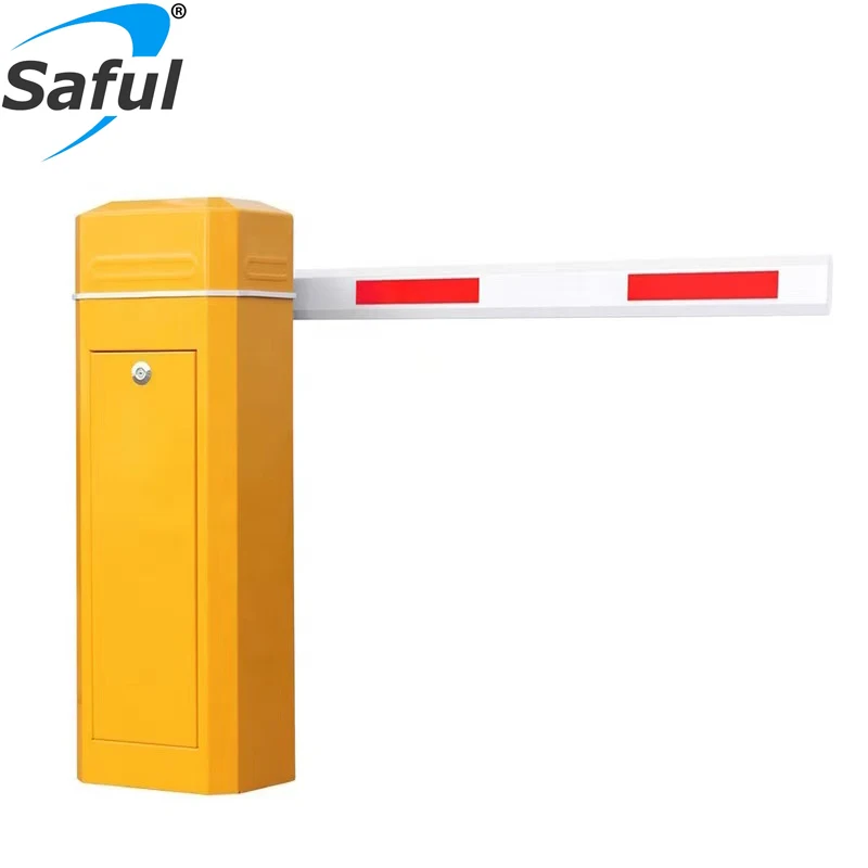 Saful brand 10 Million MTBF AC Power Automatic Parking  Boom Barrier Gate With Remote Control