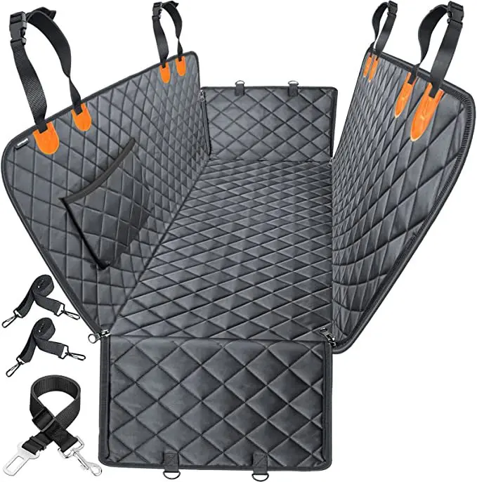 4 In 1 Quilting Pets Car Cover Oxford Dog Car Seat Cover Waterproof Pet Travel Mat Pet Car Sear Cover