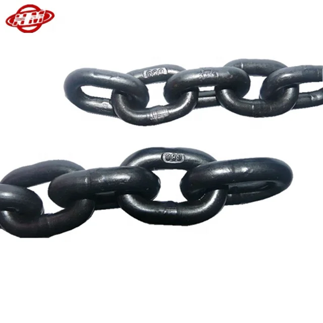 6mm EN818-2  black alloy steel grade 80 lifting chain manufacturers AG90L 22MnCrNi