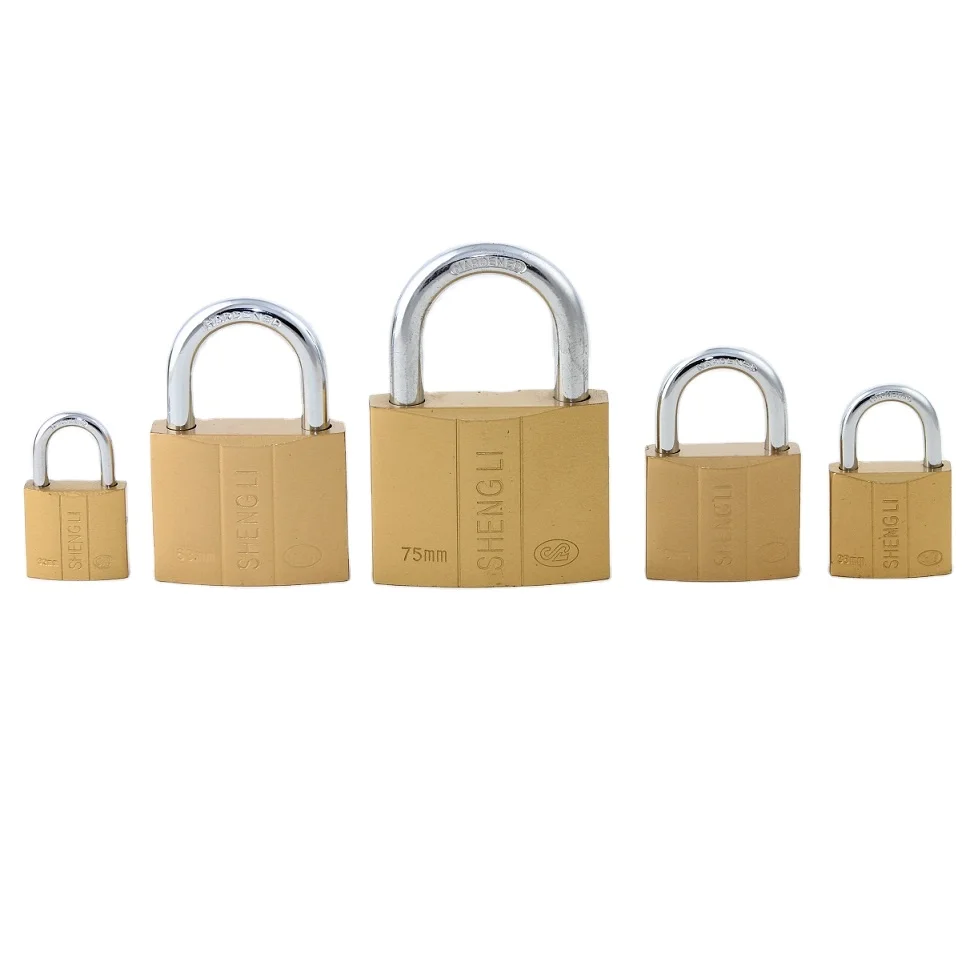 Cheap Dual-Line Imitate Brass safety Padlock manufacturer