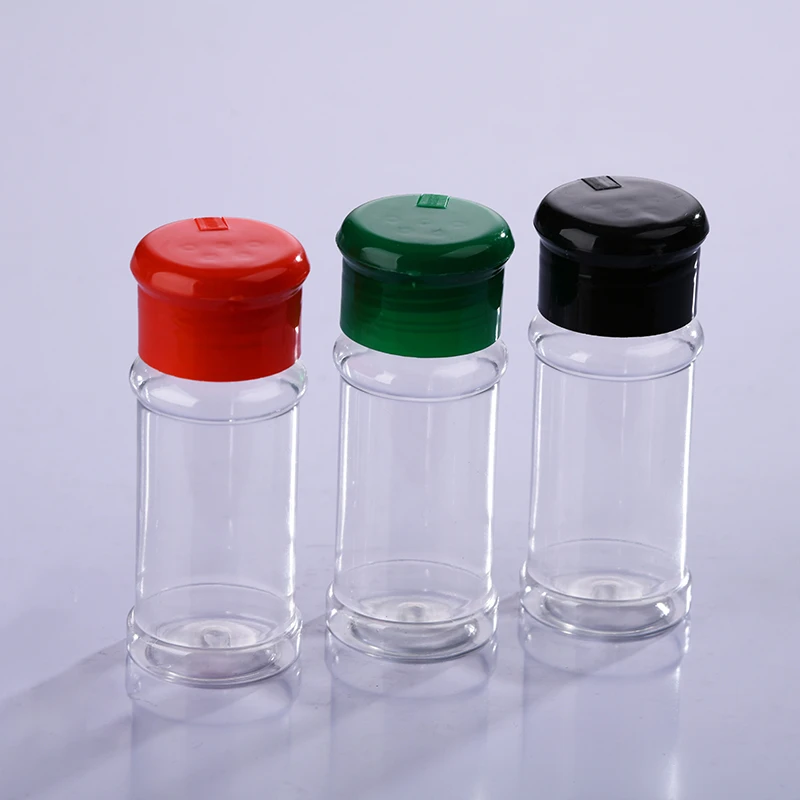 Wholesale Kitchen Plastic 100g Salt Pepper Chili Seasoning Shaker Bottle