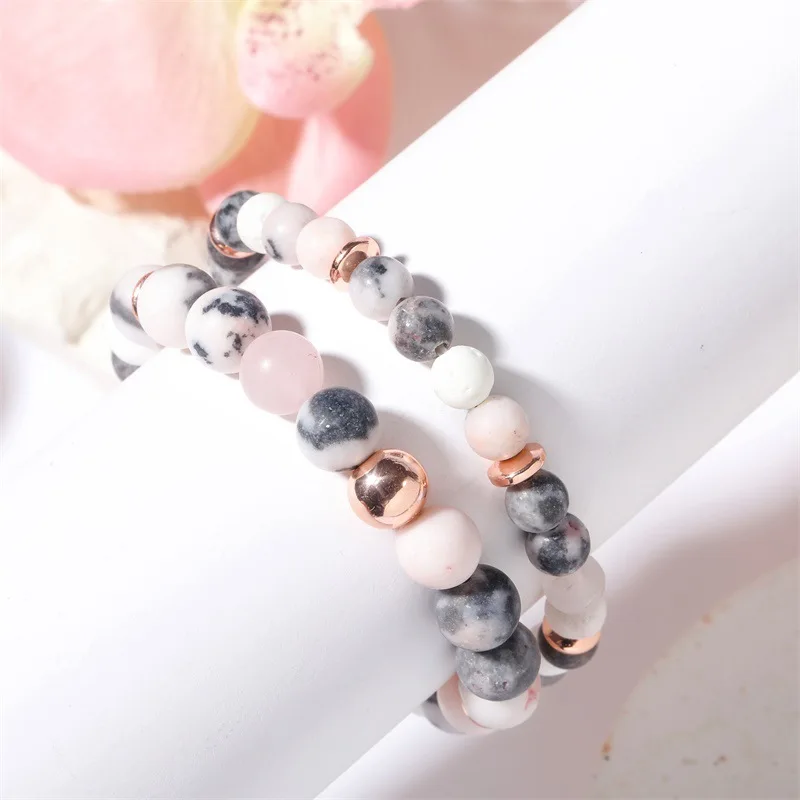 Lava Rock Bracelet ,Anti Anxiety Bracelet for Women Stress Relief Yoga Beads Bracelet ,Aromatherapy Essential Oil Bracelet