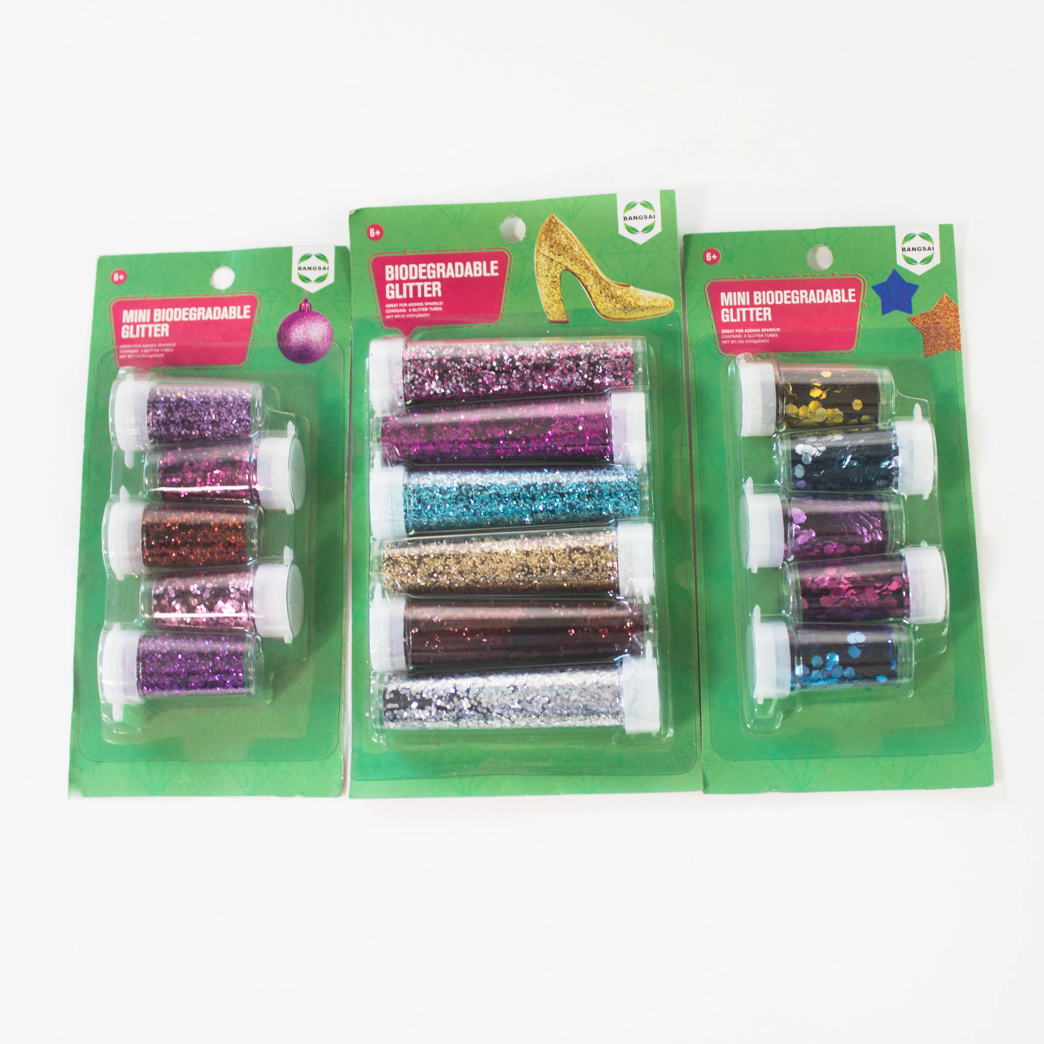 EU Testing Method OECD301B Plant Cellulose  Material 2024 biodegradable wholesale glitter decorate Christmas decorations