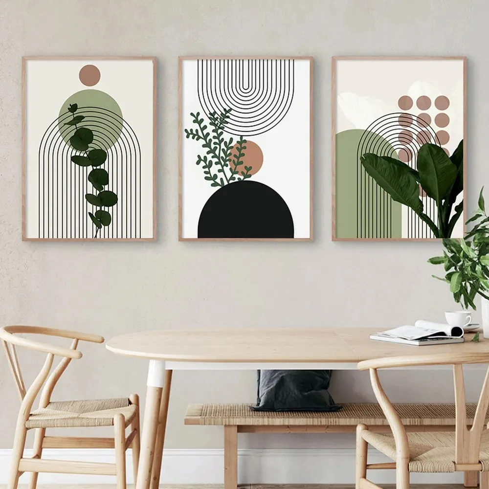 nordic canvas painting Black aluminium alloy Frame Wall Art Work crystal porcelain painting for living