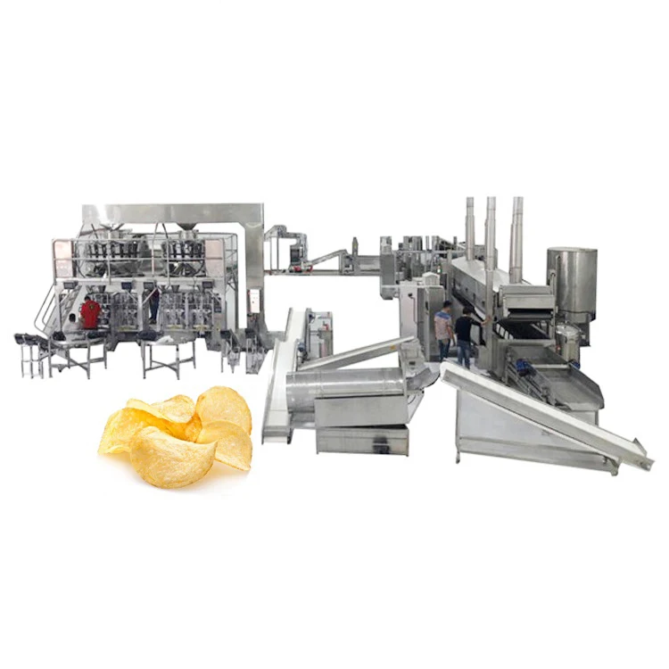 XXD potato chip manufacturing line with packaging   frozen potato chips production line