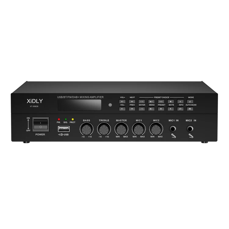XIDLY Good Quality Dab Digital Tuner Amplifier Dab Mp3 Mixer Amplifier For Commerce