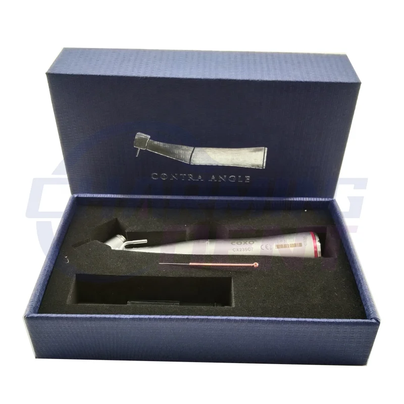 45 degree angle 1:4.2 fast speed COXOs dental surgical handpiece / LED fiber optic dental implant handpiece