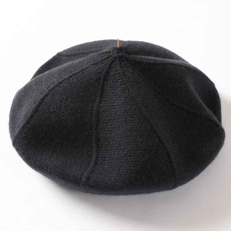 Custom Embroidery Logo Premium Quality Fashion Wool Beret for Women and Girls beret hat cap