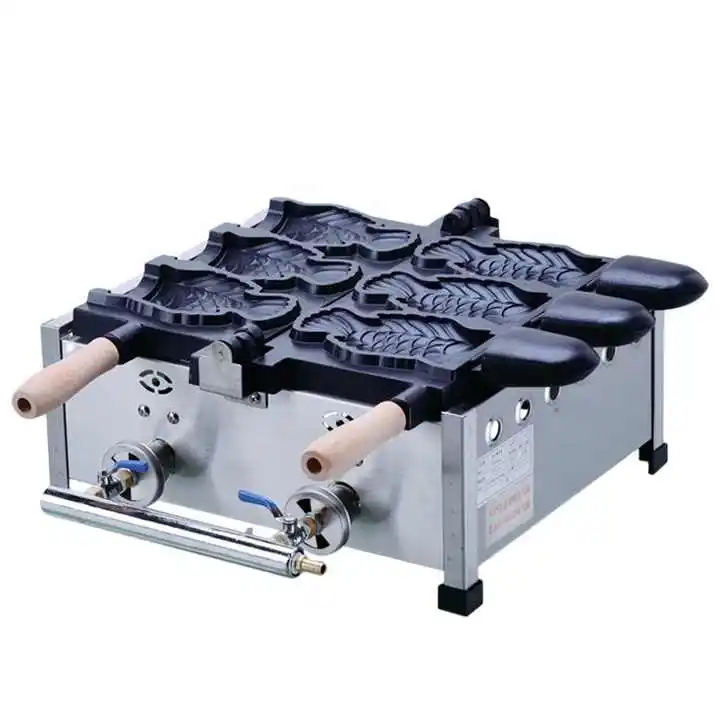 Professional Snack Machine Manufacturer Ice Cream Cone Maker Fish Shaped Waffle Maker taiyaki making machine
