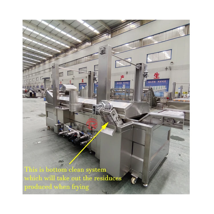 Small Capacity 300kg/h Continuous Peanut Groundnut Almond Cashew Nuts Fryer Machine Chickpea Frying Machine