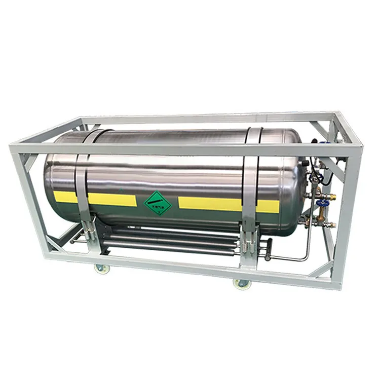 Liquid natural gas cylinder 410L cryogenic dewar tank export to Egypt