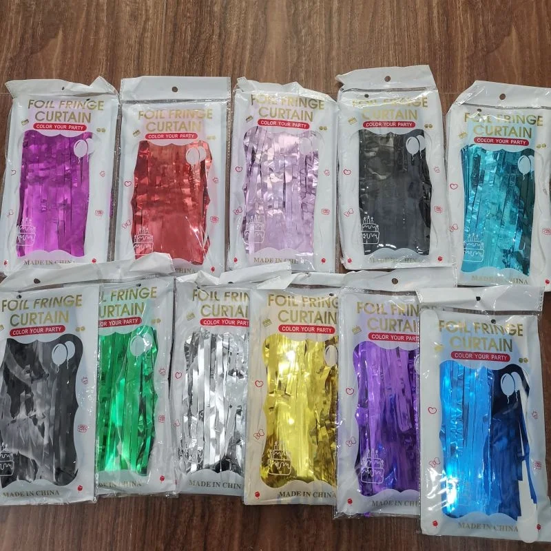 2021 backdrop Foil Curtain 2*1m for Party Decorative Metallic Foil Curtain with various colors for  party decoration