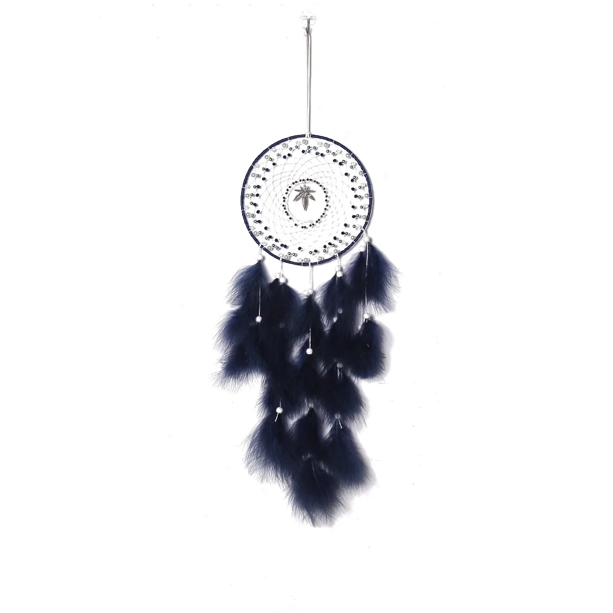Newest Maple Leaf  Pendant Dream Catcher Home Decoration Wall Art Black Forest Dream Catcher Gift for Friend
