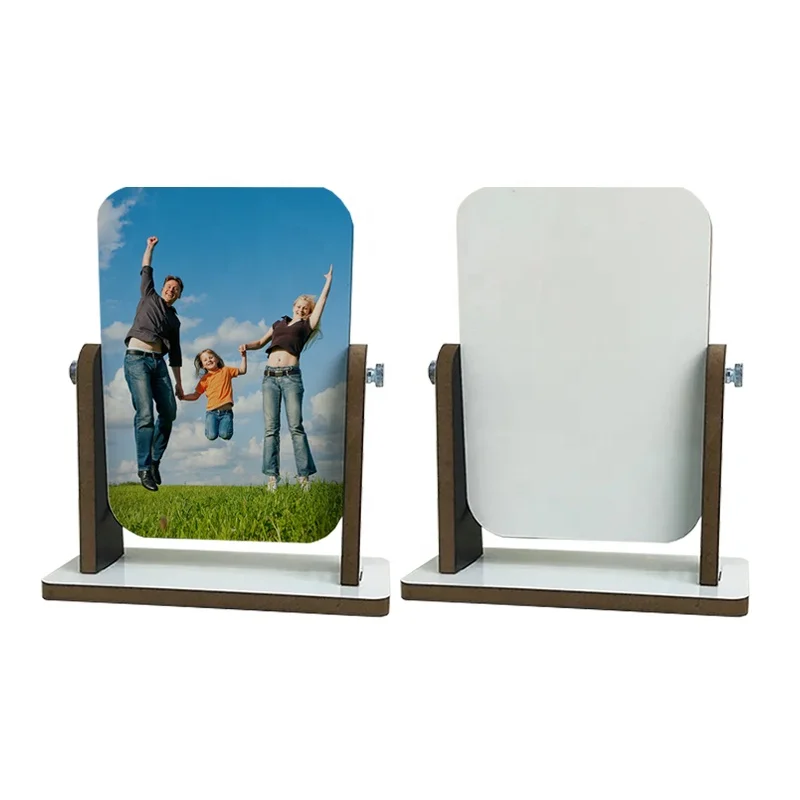 Customized Logo Cosmetic Mirror Design Printable Desktop Makeup Mirrors Sublimation Blank Vanity Mirror