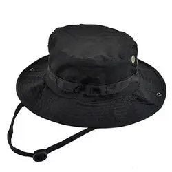 Military Boonie Hat Tactical Camo Bucket Wide Brim Sun Hiking Booney Cap