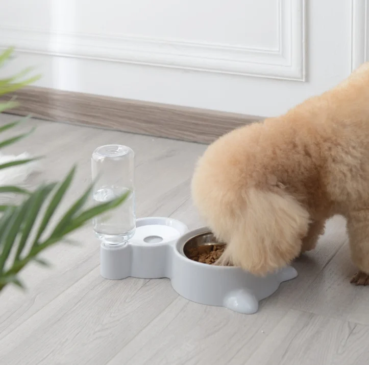 Automatic water dispenser pets dogs cats food bowl stainless steel