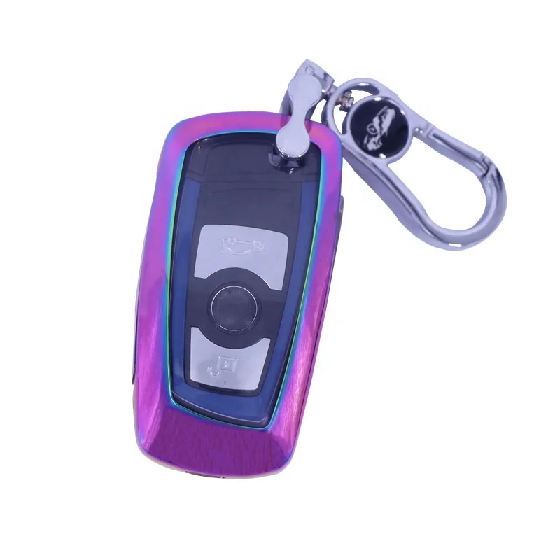 Colorful 2 Buttons Flip Remote Key COMBO Case Shell for BMW car