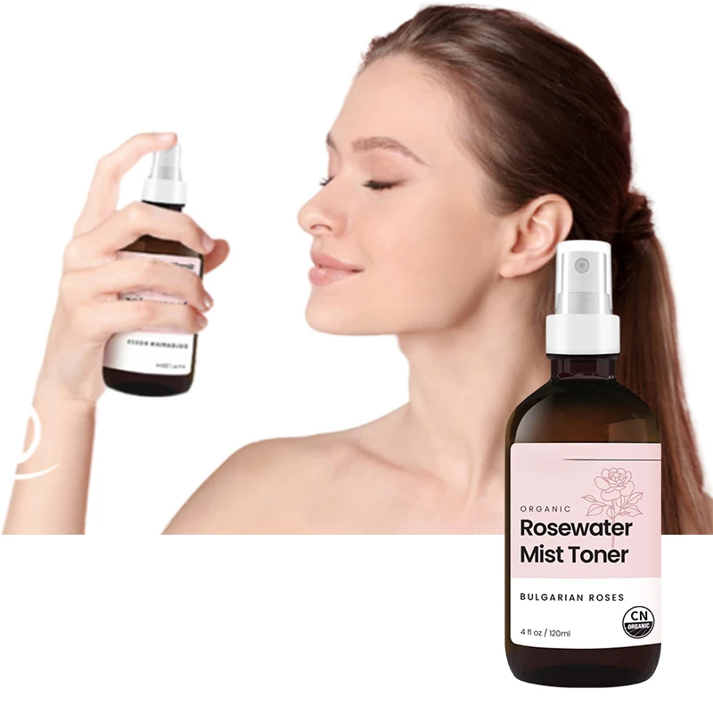 Organic Hydrating Moisturizing Customize Toner Rose Water Spray Natural Facial Skin Care Face Oil Control Rosewater Mist Toner