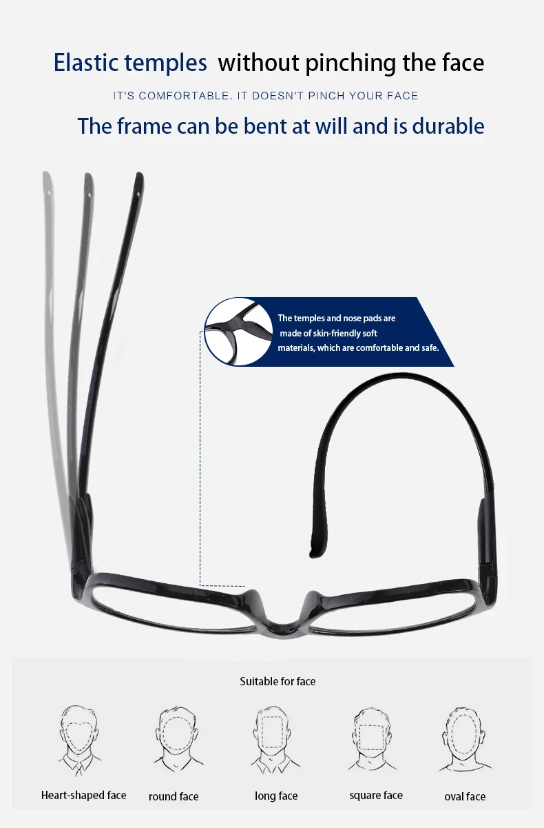 New HD cheap Spring  reading glasses business for men women reader Fashion elderly light simple glasses wholesale