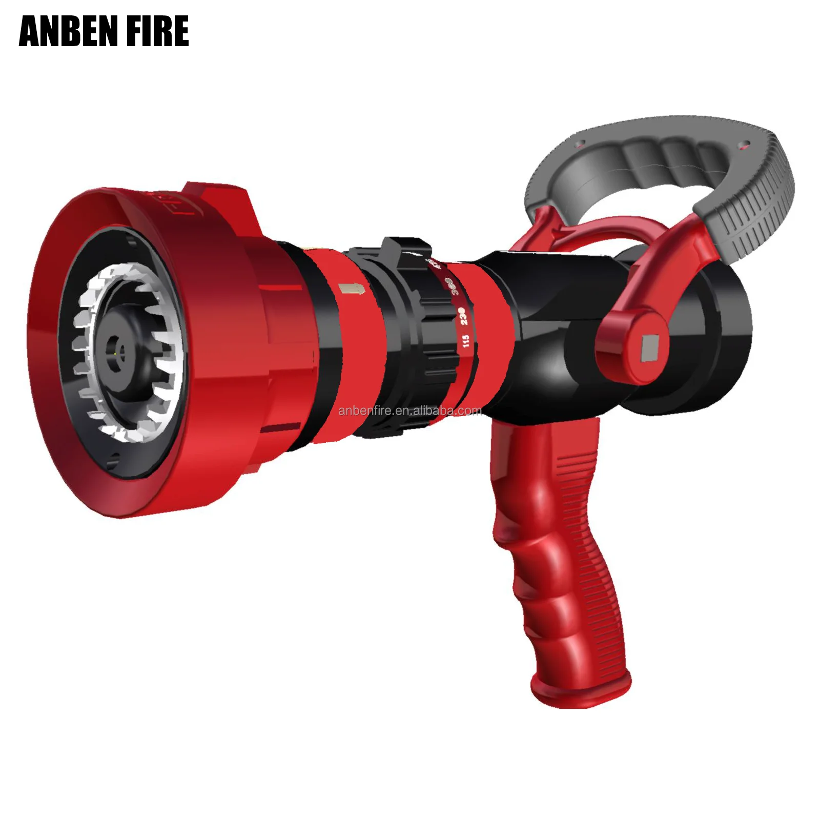 ANBEN 475Liters per Minute Selectable Flow Fire Fighting Hose Nozzle with Pistol Grip
