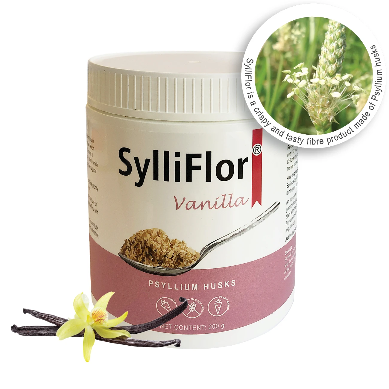 SylliFlor Psyllium шелуха ваниль Высокое качество волокна добавки пищевые для человека оптом