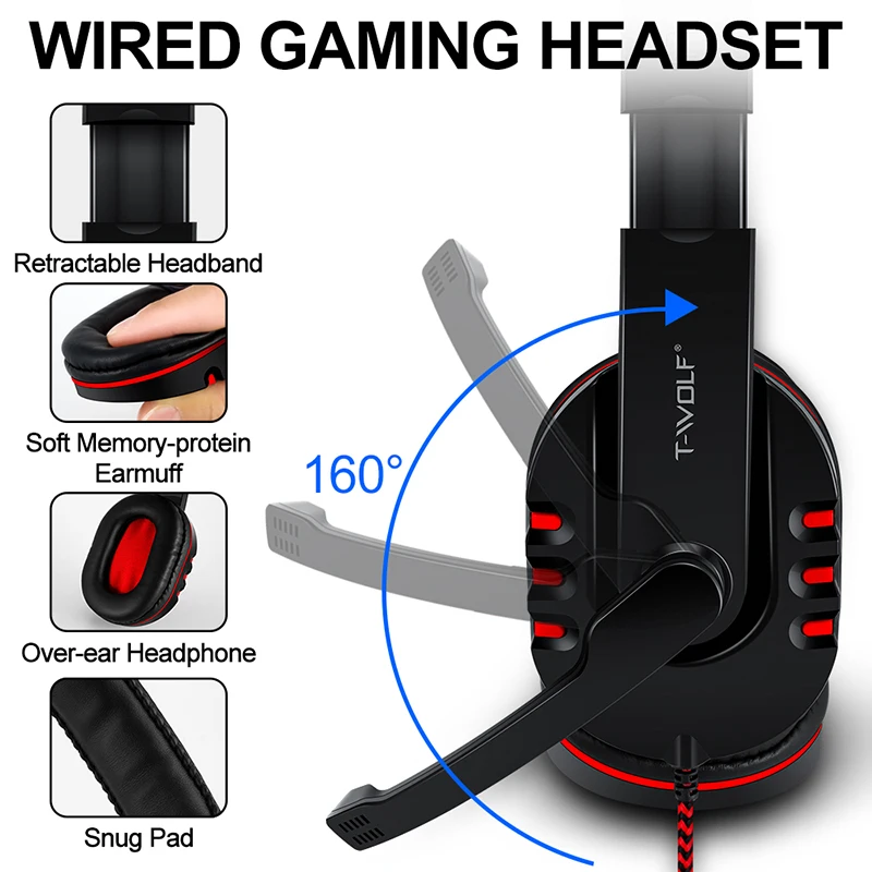 LED 4 in 1 Gaming Keyboard And Mouse Headset Mouse Pad Keyboard Ergonomic Light Mechanical TF800 4 in 1 Gaming Combo Set