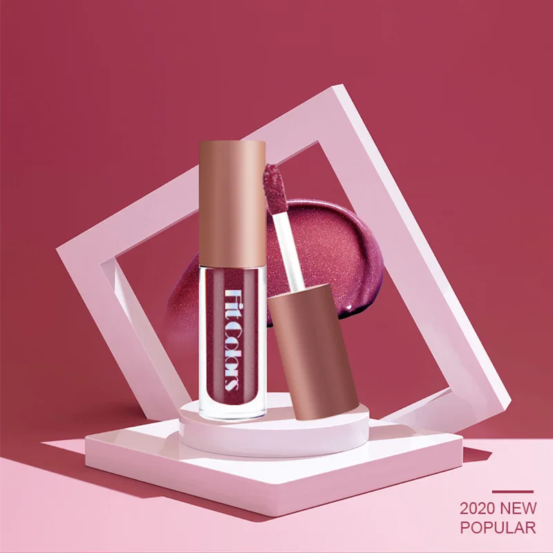 Металлическая антипригарная цветная перламутровая Алмазная поляризованная Помада для губ глазурованная жидкая помада