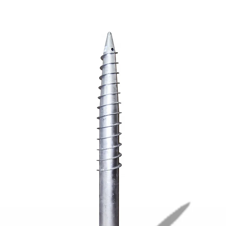 Hot Dipped Galvanized U type Ground Screw Post Anchor