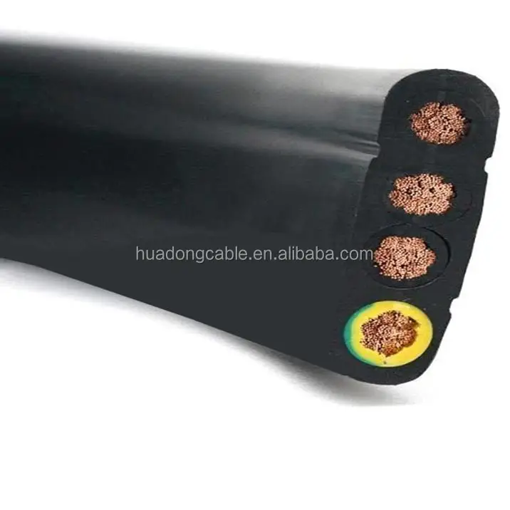 450/750V H07VVH6-F под водой плоский поливинилхлоридный гирлянда лифта кабеля поднятия тяжестей