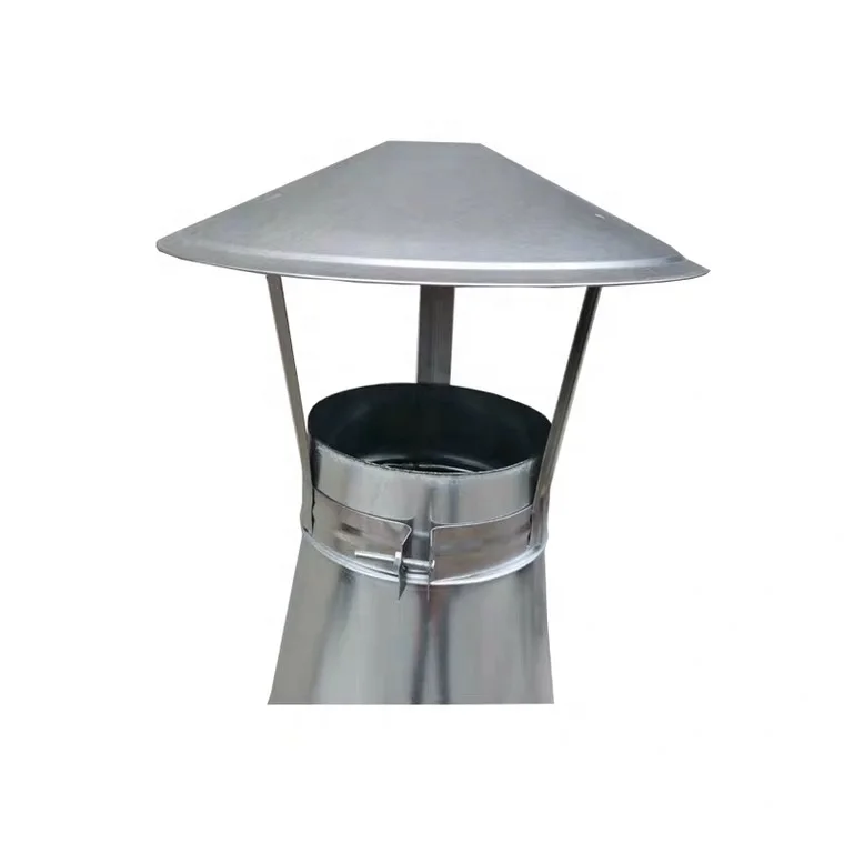 HVAC system spiral duct roof umbrella cowl galvanized steel duct fitting