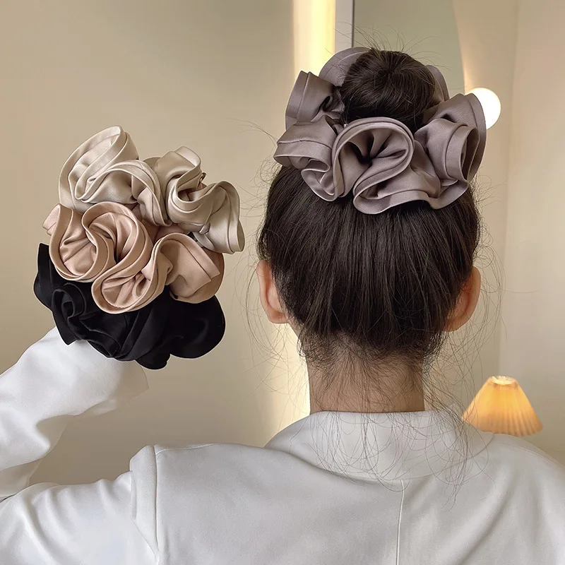 Charmeuse Scrunchie Regular Silk Scrunchies For Women Soft Hair Care