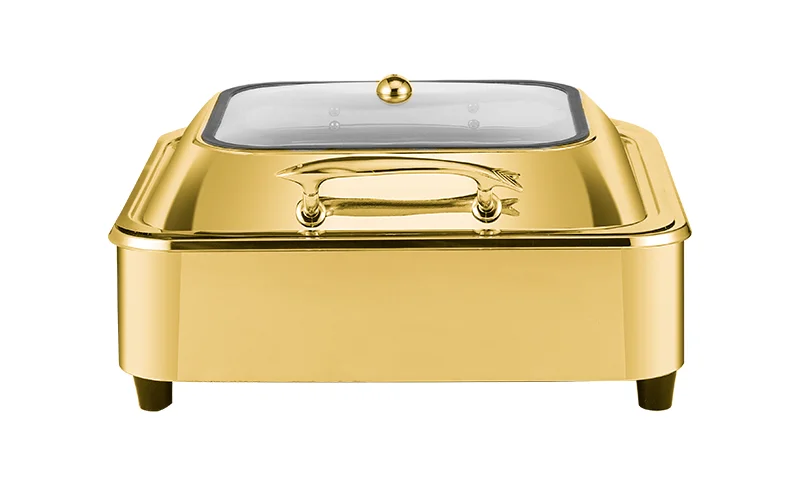Wholesale Restaurant Hotel Supplies Buffet Luxury Hydraulic Induction Glass Chafing Dishes