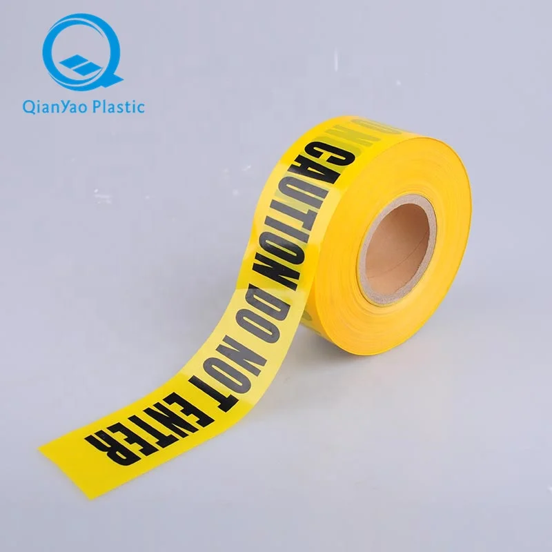 OEM Customized Logo China Manufacturer High Quality Yellow CAUTION DO NOT ENTER Barrier Tape