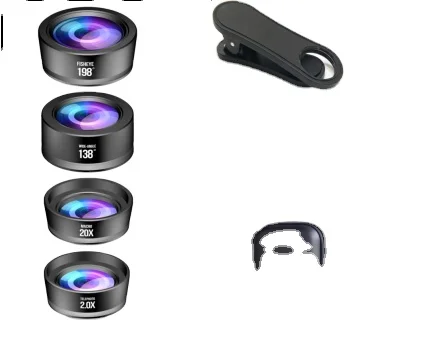 2021 Innovative Cell Phone Gadgets 5 in 1 Mobile Phone Camera Lens for all mobile phone