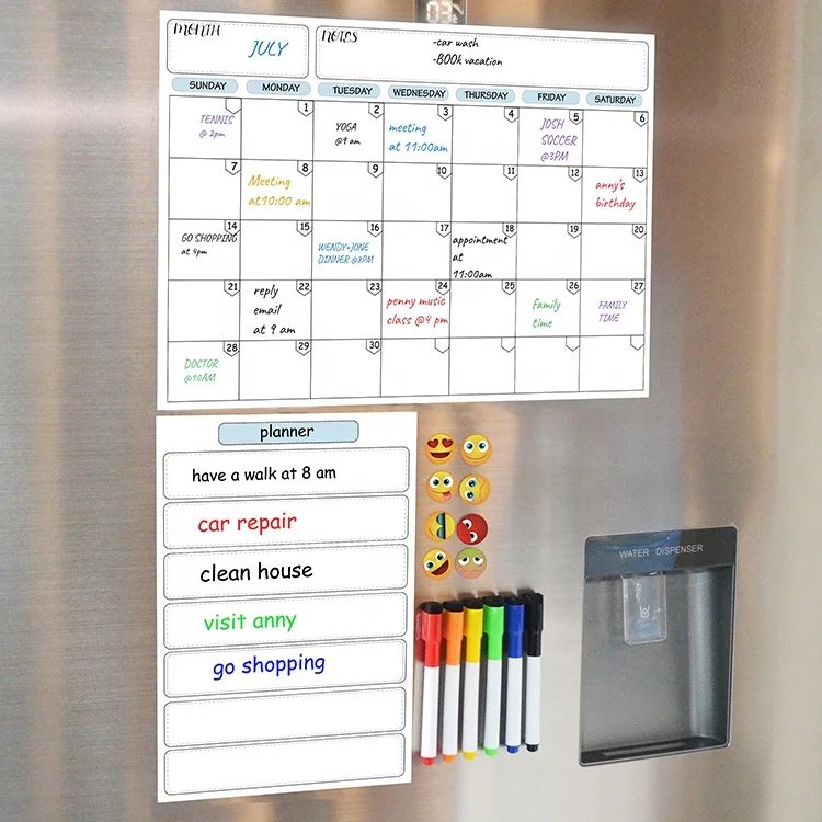 Premium Dry Erase 365 Day Calendar Wall Calendar Yearly Wall Calendar Printing