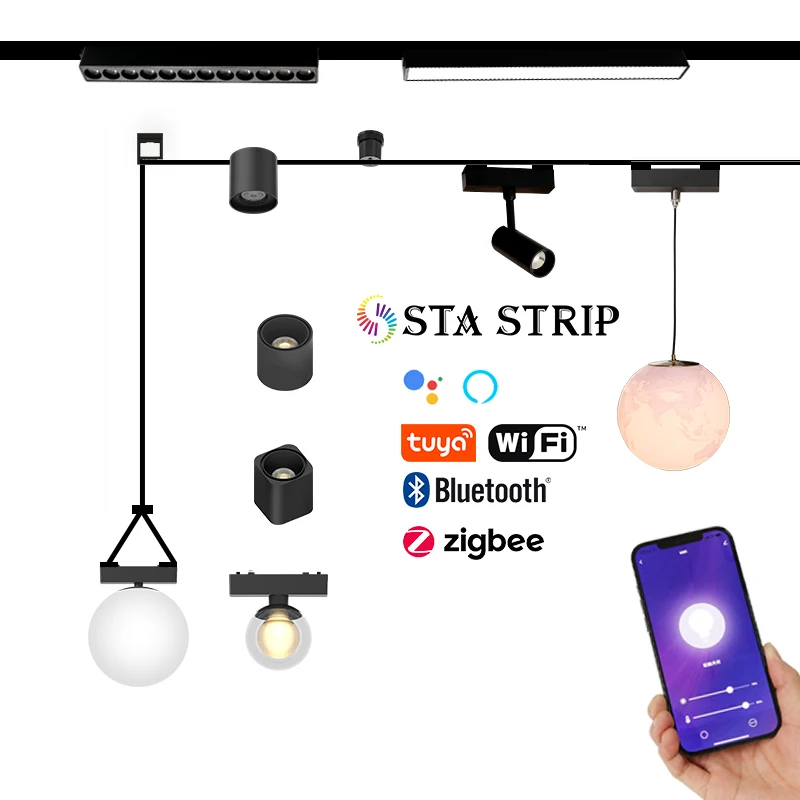 Woven Track Lights Flexible Free Movement Soft Linear Belt Connection Rail Lighting System Dimmable Flexibility Led Track Light