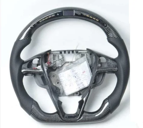 Custom Led Carbon Fiber Steering Wheel for 2016 ford fiesta ST MK7 MK7.5 with LED shift lights Steering Wheel 2009-2017