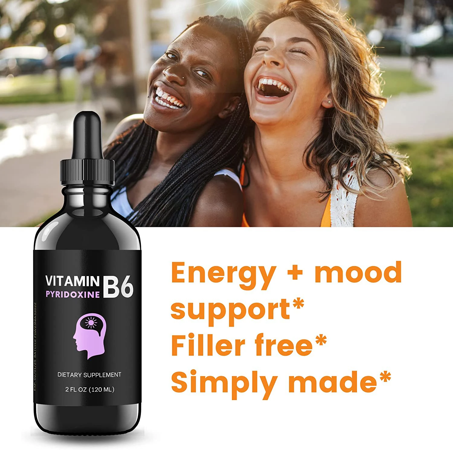 OEM Private Label Vitamin B Complex B12 Adult Folic Acid Supplement B1 B2 B6 B12 Vitamin Drops